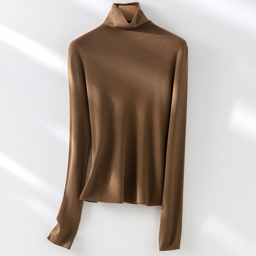 Damen Slim-Fit Feinstrick-Rollkragenpullover mit Stretch Shop Nory