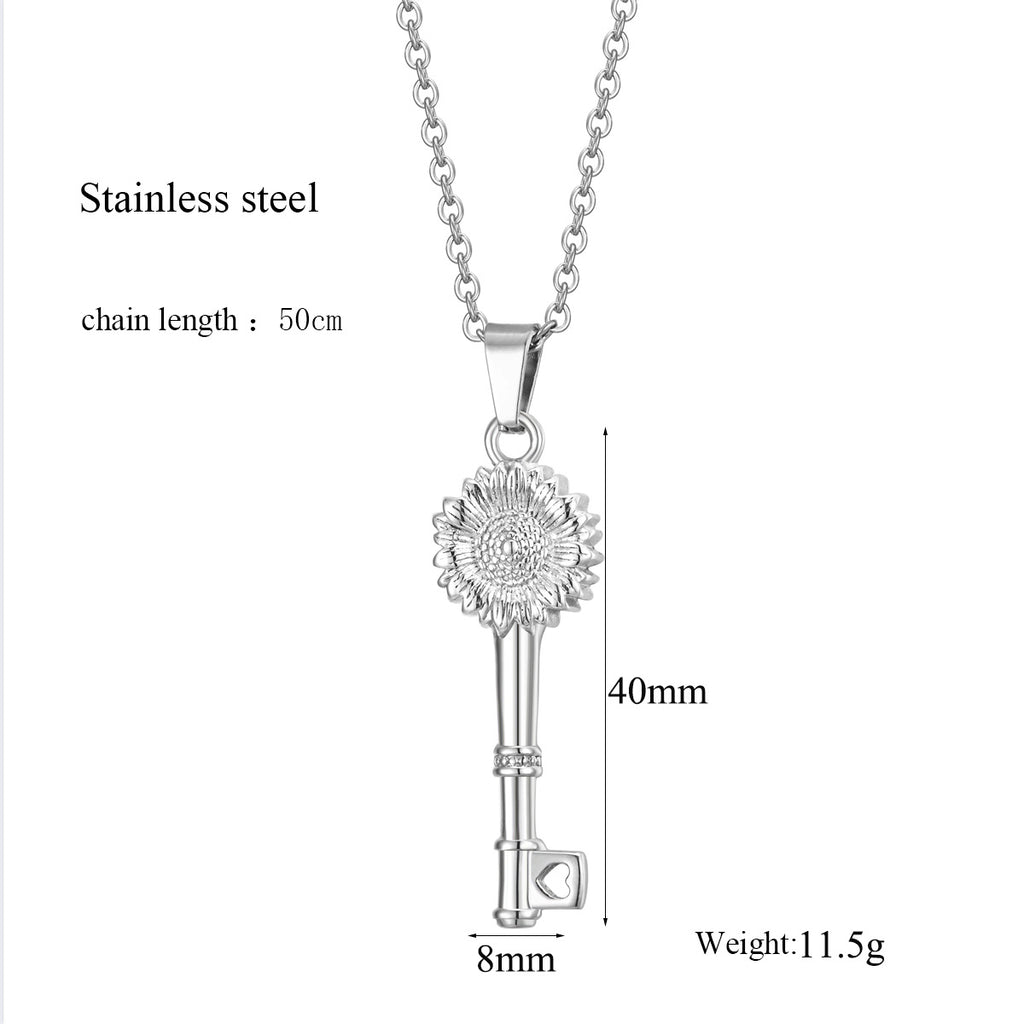 Damen Schlüsselanhänger mit floralem Design und Herzakzent Shop Nory