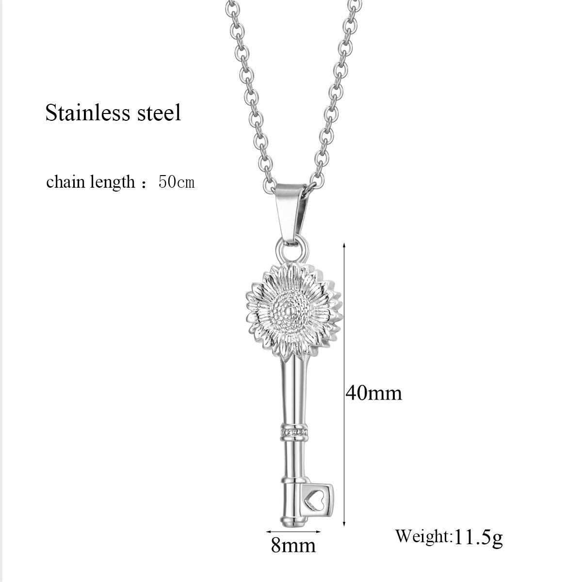Damen Schlüsselanhänger mit floralem Design und Herzakzent Shop Nory