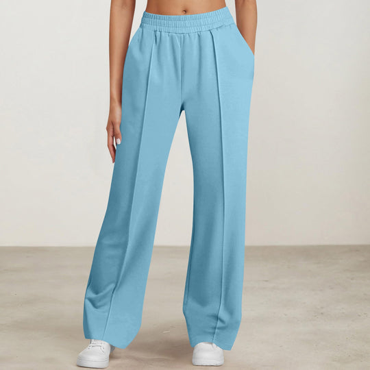 Damen nan elegante Bundfalten-Hose mit hohem Komfortbund, Bügelfalte und seitlichen Eingrifftaschen Shop Nory