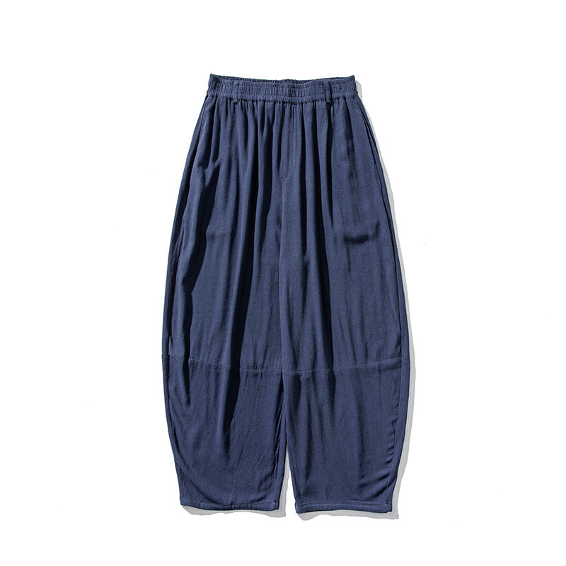 Herren Extraweit geschnittene Ballon-Loungehose mit elastischem Bund, tiefem Schritt und soften Baumwollmix Shop Nory