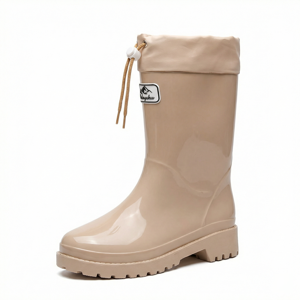Damen Hochwertige und Stylische Gummistiefel mit Verstellbarem Schnürsystem ShopNory