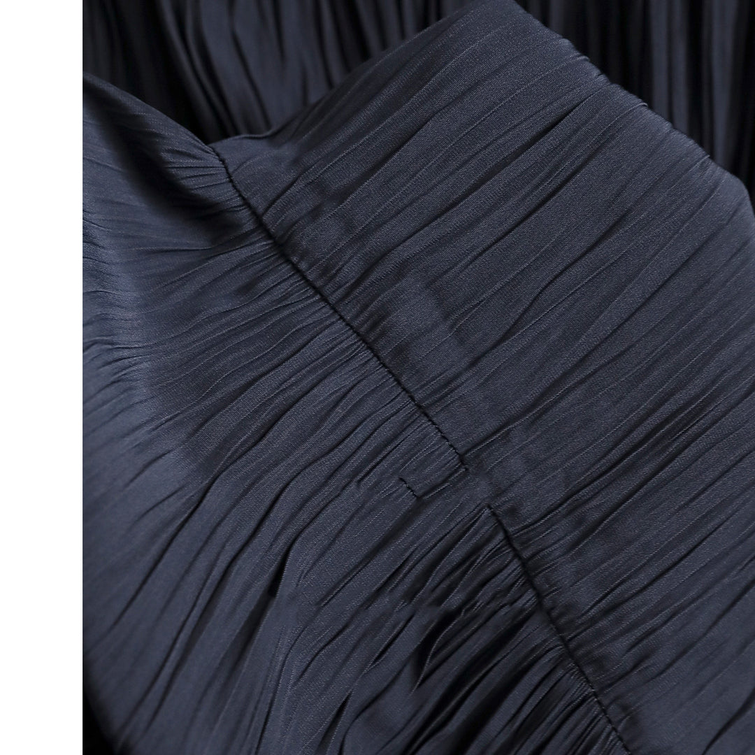 Damen Eleganter Faltenrock mit hohem Bund und fließendem Stoff Shop Nory