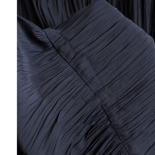 Damen Eleganter Faltenrock mit hohem Bund und fließendem Stoff Shop Nory