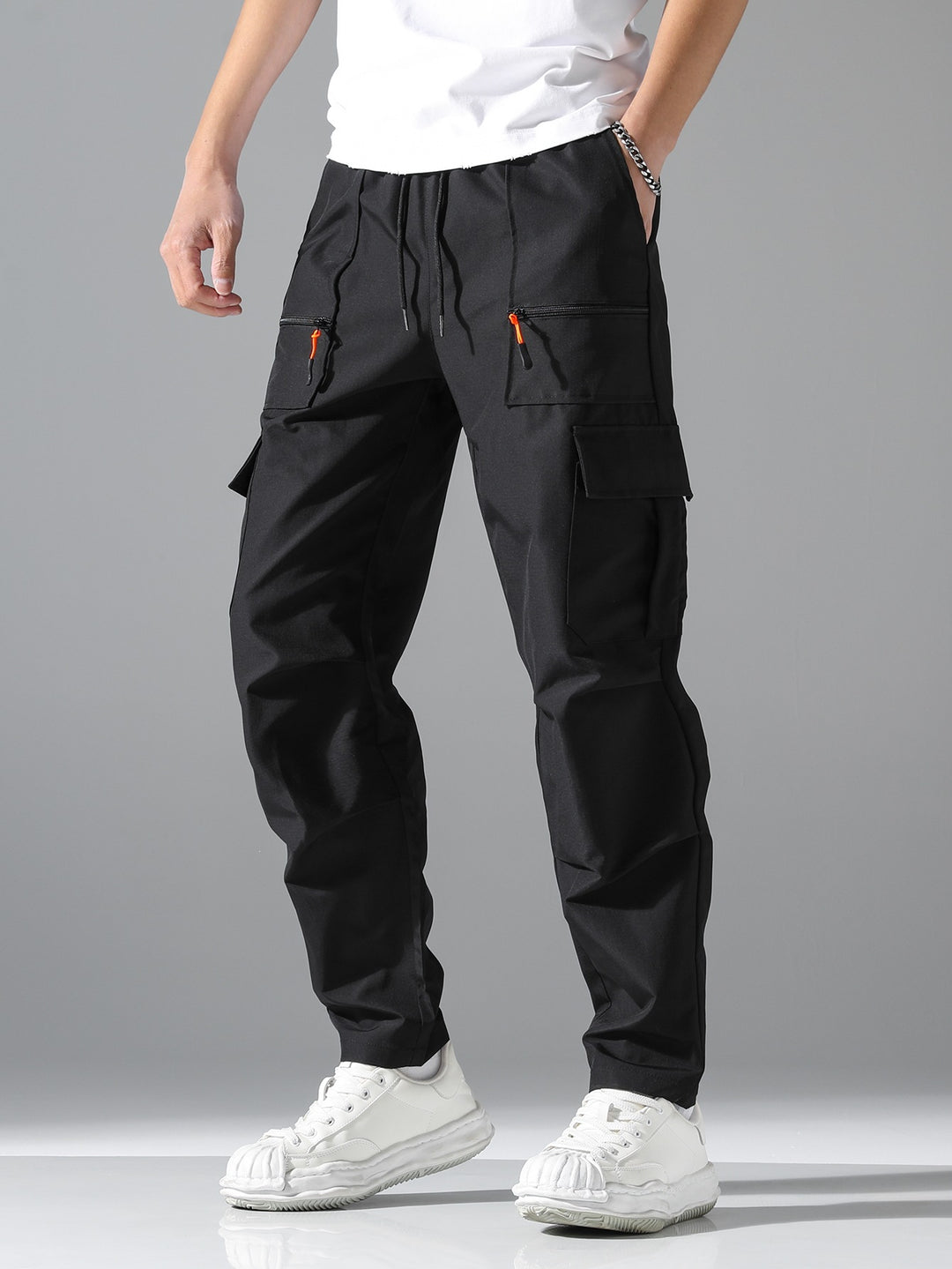 Herren Bequeme Cargo-Hose mit elastischem Bund Shop Nory