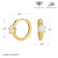 Damen Ohrhänger mit funkelndem Opal und edlem 925 Sterling Silber Shop Nory