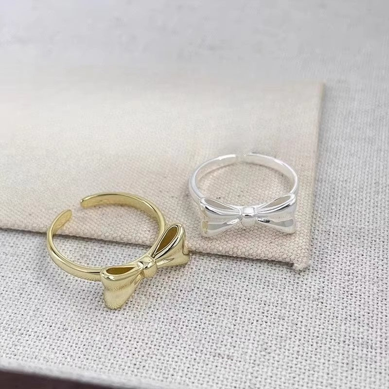 Damen verstellbarer Ring mit Schleifenmotiv Shop Nory