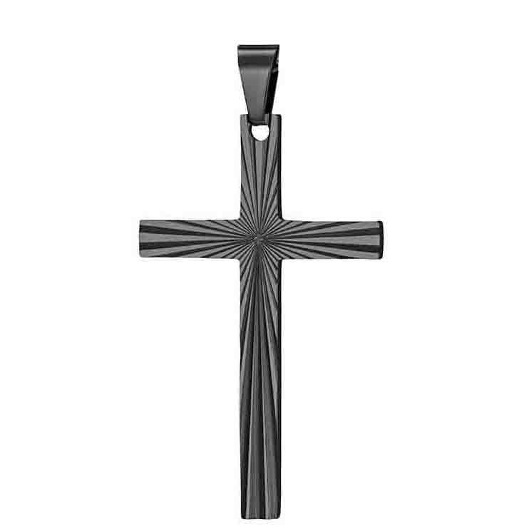 Damen Anhänger aus hochwertigem Edelstahl im modernen Kreuz-Design Shop Nory