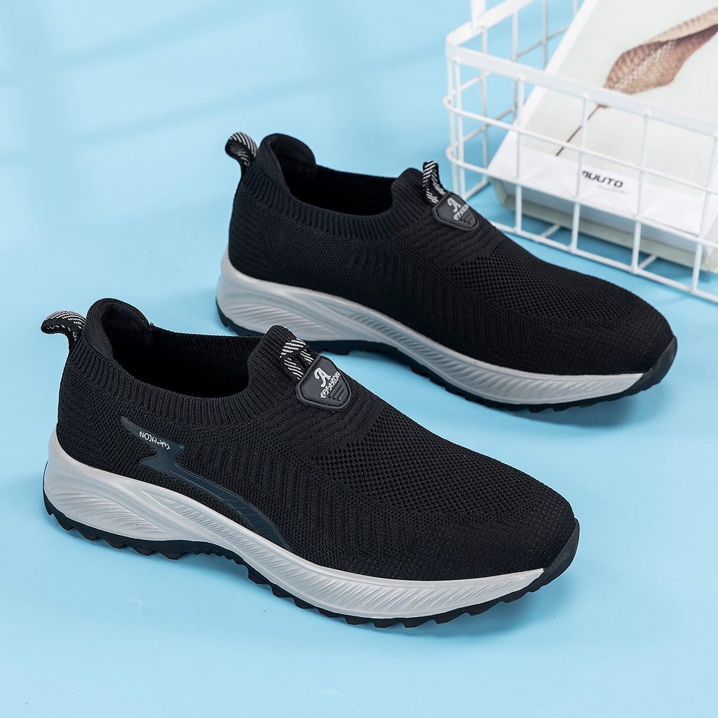 Damen Atmungsaktive Slip-On Sneakers mit dämpfender Sohle Shopnory