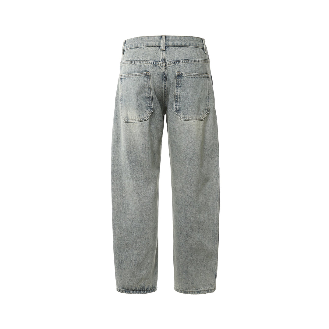 Damen High‑Waist Relaxed-Jeans mit Distressed-Details und tailliertem Knöchelabschluss Shop Nory