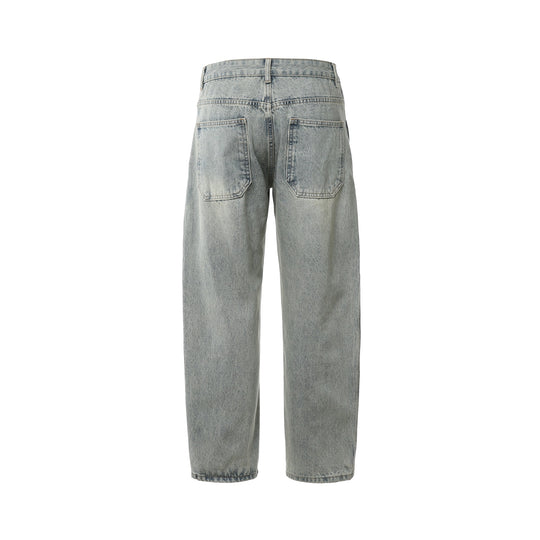 Damen High‑Waist Relaxed-Jeans mit Distressed-Details und tailliertem Knöchelabschluss Shop Nory