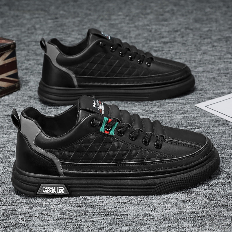 Herren Low-Top Sneaker mit gestepptem Rauten-Design und dicker Gummisohle Shop Nory