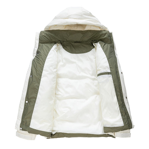 Herren Hochwertige Steppjacke mit verstellbarem Kapuzenkragen Shop Nory