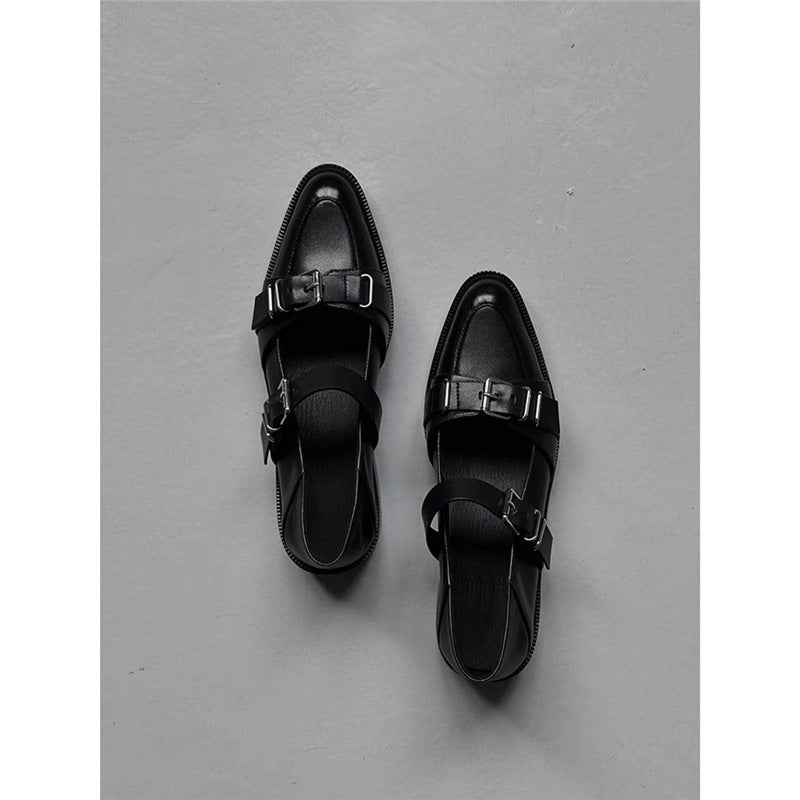 Damen Schnallen‑Monkstrap Slipper mit niedrigem Blockabsatz Shop Nory