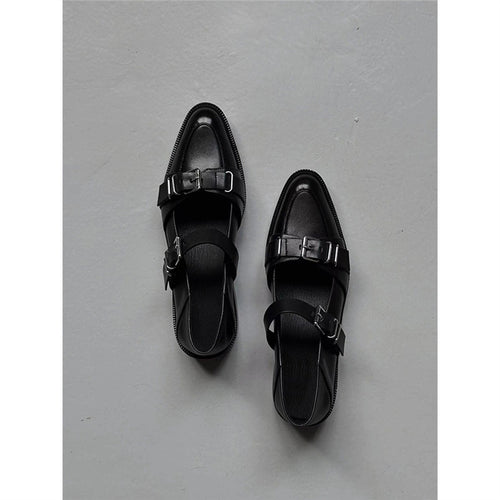 Damen Schnallen‑Monkstrap Slipper mit niedrigem Blockabsatz Shop Nory