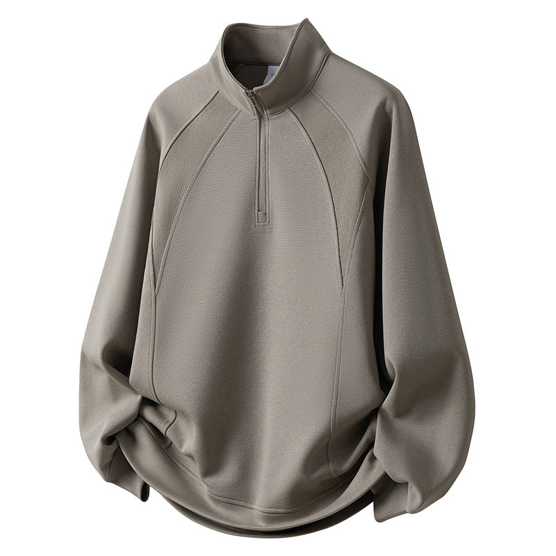 Herren Sport Fleece Pullover mit Reißverschluss Shop Nory
