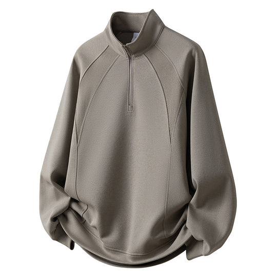 Herren Sport Fleece Pullover mit Reißverschluss Shop Nory