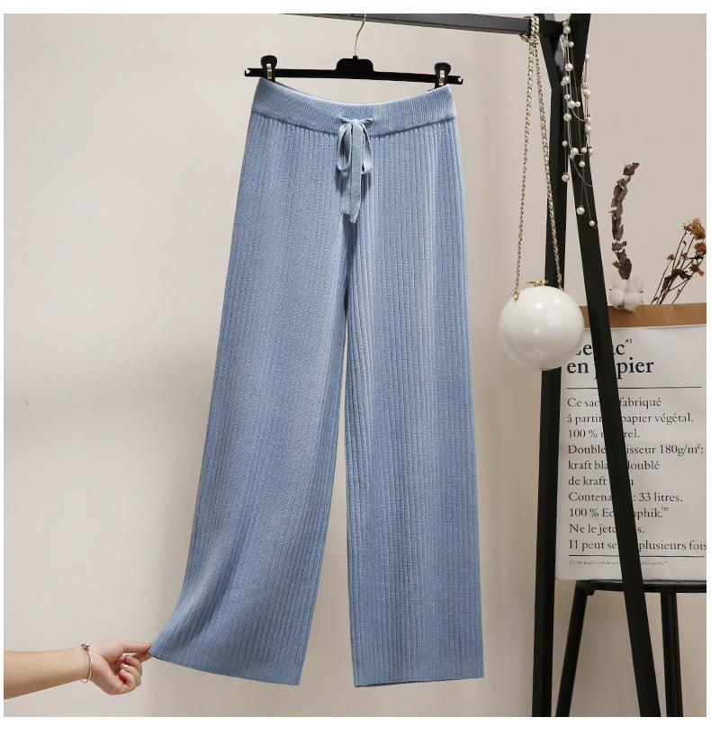 Damen Weite Rippstrickhosen Shop Nory