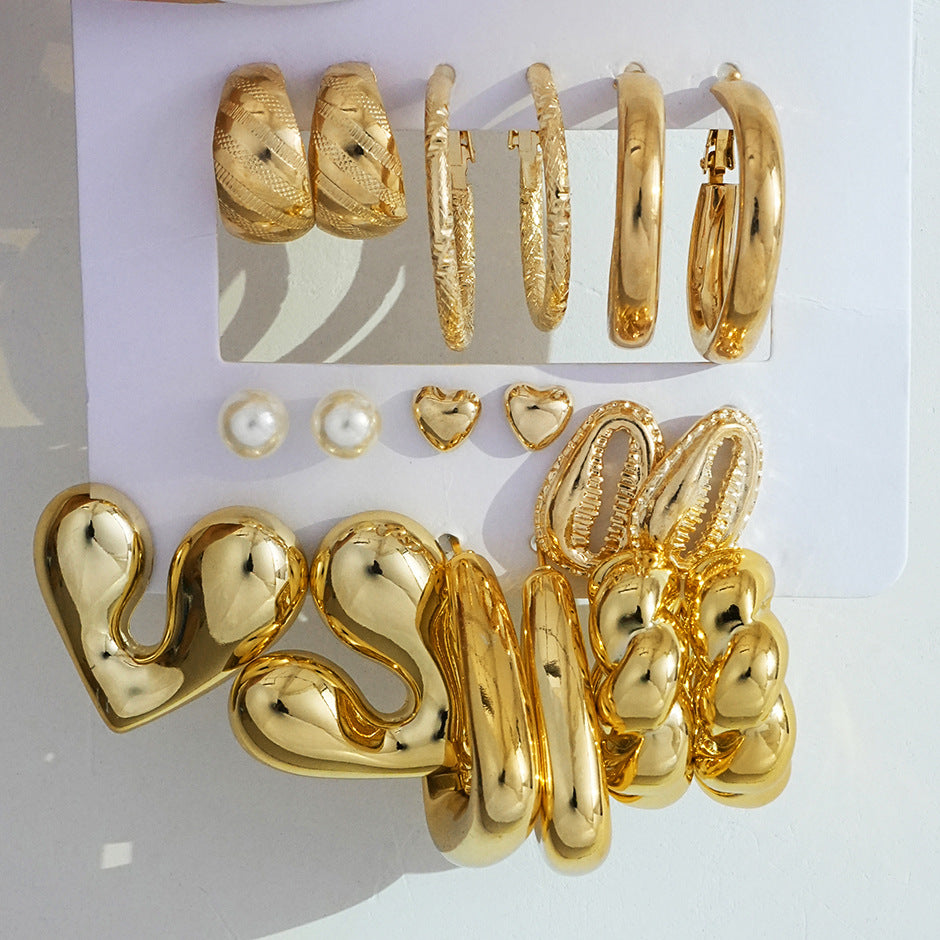 Damen Ohrstecker Set mit modernen, stilvollen Designs Shop Nory