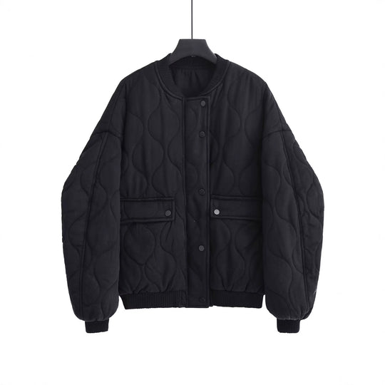 Damen Stepp-Bomberjacke mit organischer Steppung und Druckknopffront Shop Nory