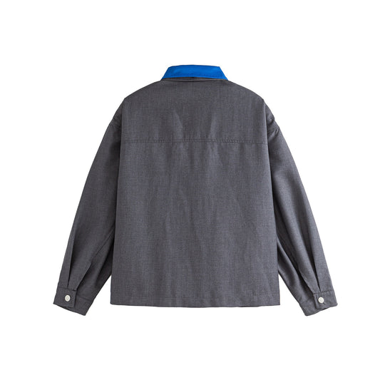 Herren Oversize Worker-Jacke mit Kontrastkragen Shop Nory
