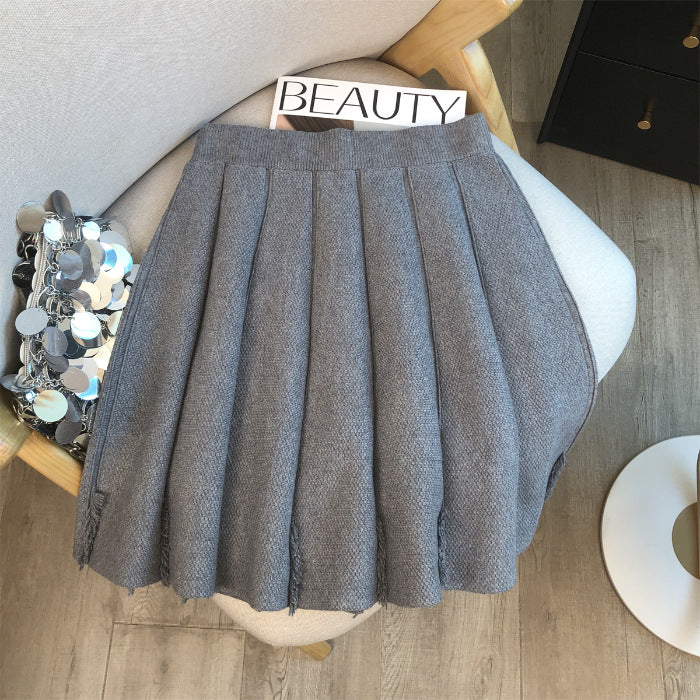 Damen Modischer Faltenrock mit strukturiertem Design Shop Nory