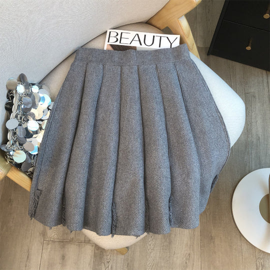 Damen Modischer Faltenrock mit strukturiertem Design Shop Nory