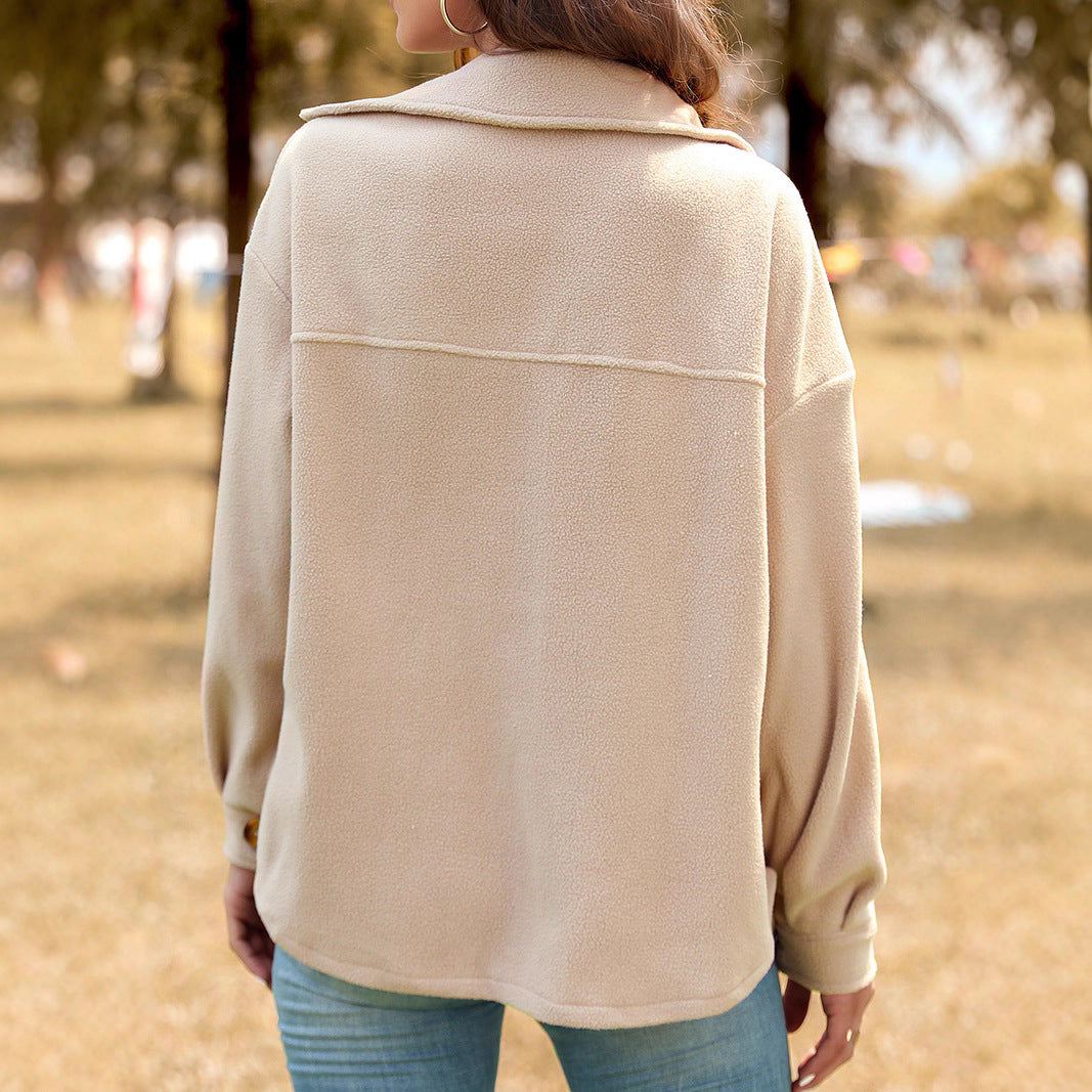 Damen Flauschige Oversized Jacke Shop Nory