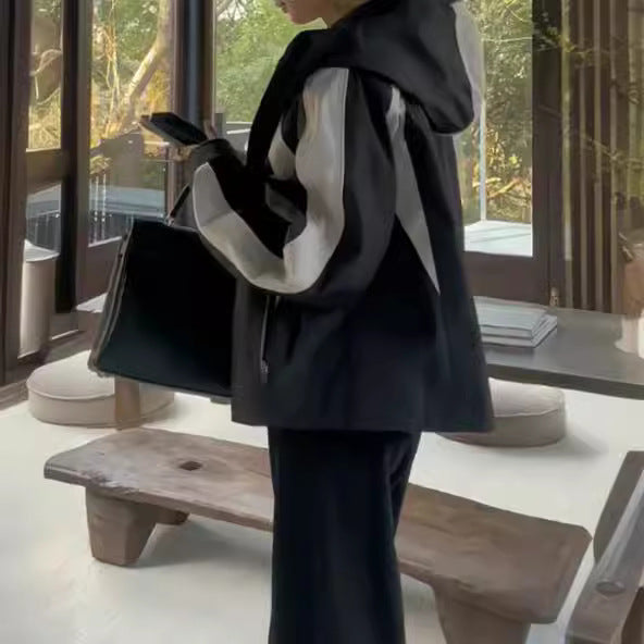 Damen Urbanes Übergangsjacke mit hohem Kragen Shop Nory