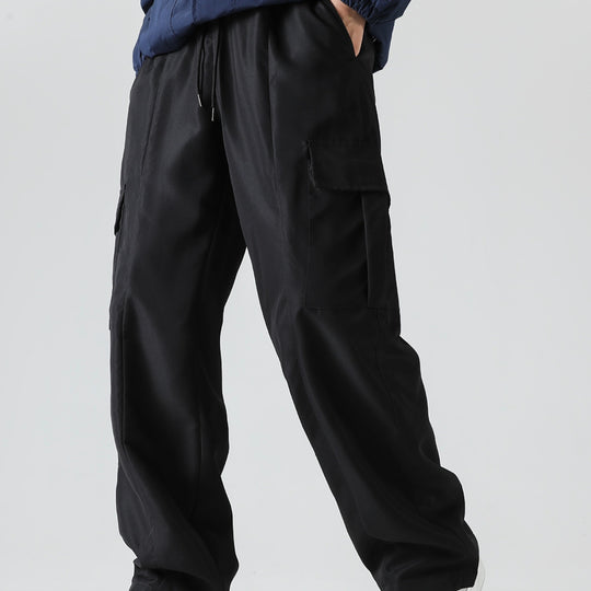 Herren Tapered Cargo-Jogginghose mit flachem Tunnelzug, Mehrfachtaschen & schmalem Knöchelsaum Shop Nory
