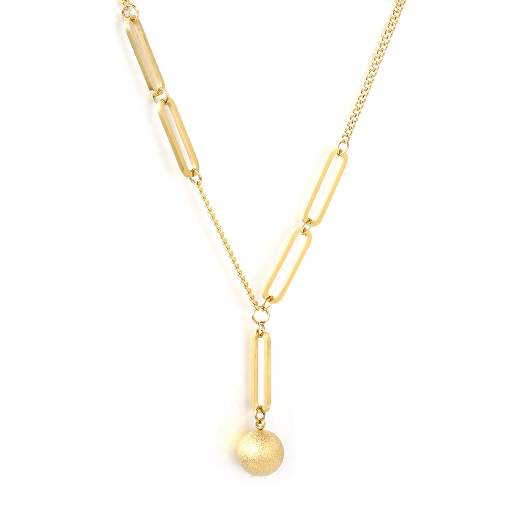 Damen modische Halskette mit verstellbarem Anhänger und eleganten Gliedern Shop Nory