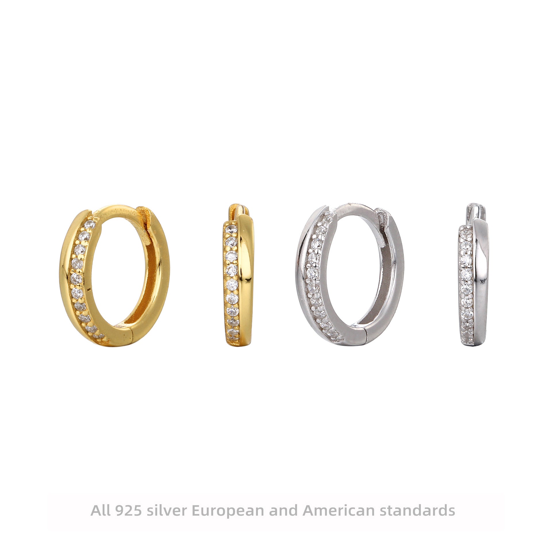 Damen Creolen mit funkelnden Zirkonia Shop Nory