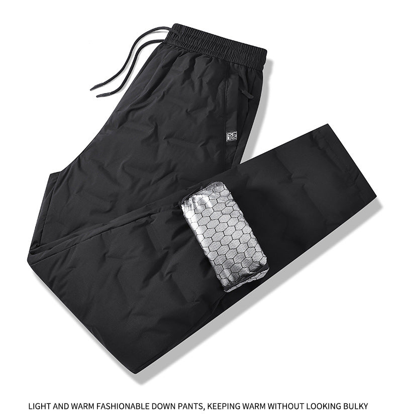 Herren Gepolsterte Thermohose mit Steppung, elastischem Bund und Reißverschlusstaschen Shop Nory