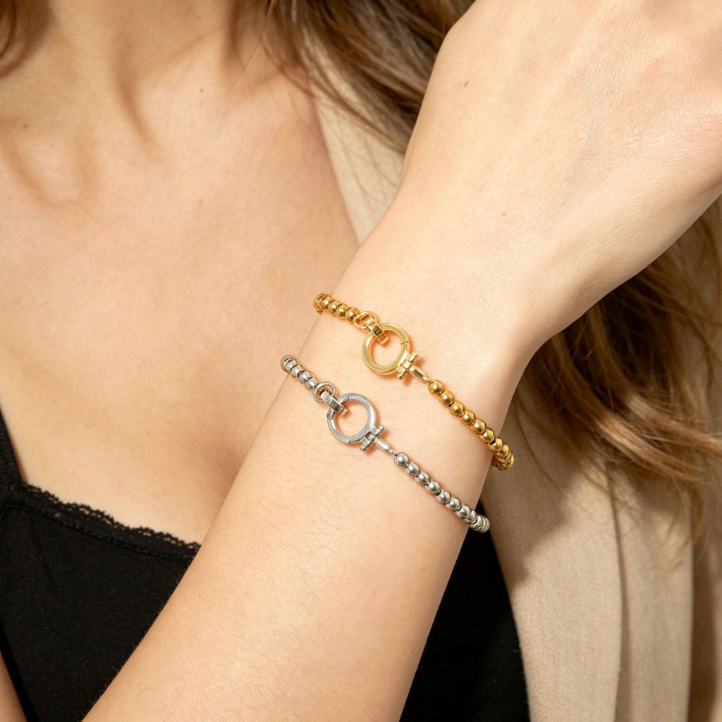 Damenarmband mit glänzenden Kugeln Shop Nory
