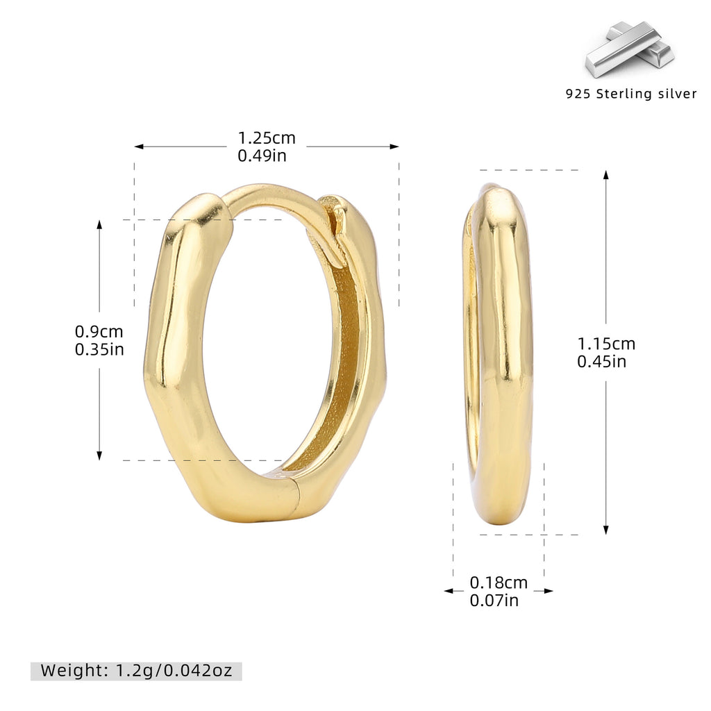 Damen Ohrhänger mit elegantem, geschwungenem Design aus hochwertigem 925 Sterling Silber Shop Nory