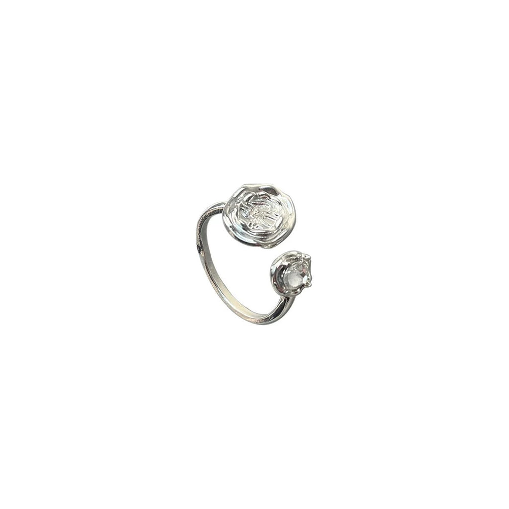 Damen Ring mit modernem, hochwertigem Zierstein Shop Nory