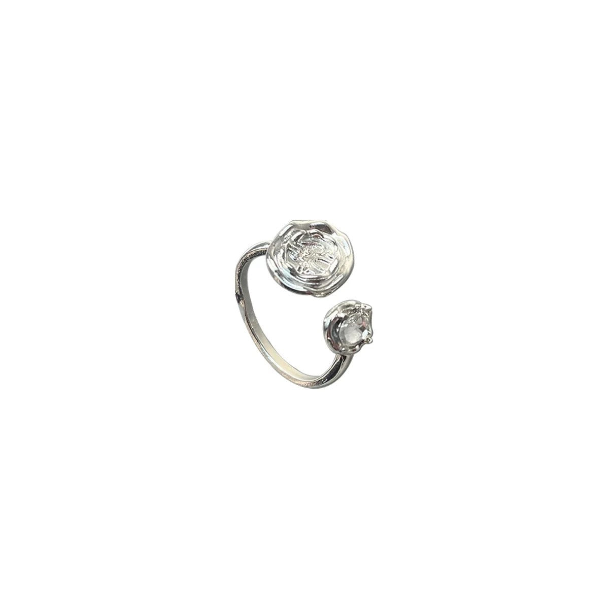 Damen Ring mit modernem, hochwertigem Zierstein Shop Nory