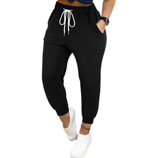 Damen Lässige Jogginghose mit Kordelzug, elastischem Komfortbund und schmalem Bündchen Shop Nory