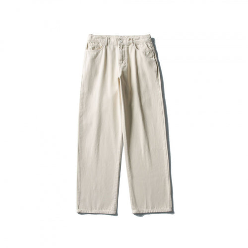 Herren Gerade geschnittene Komfort-Canvashose mit hohem Bund Shop Nory