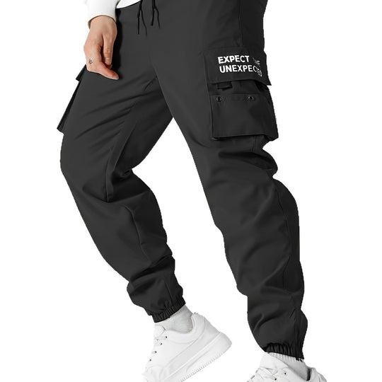 Herren Tapered Cargo-Jogginghose mit elastischem Bund, Multifachtaschen & Bündchen Shop Nory