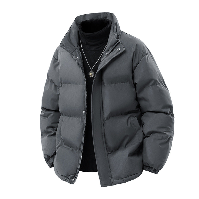 Herren Wattierte Oversize-Pufferjacke mit wasserabweisender Shell, hohem Stehkragen und verdecktem Reißverschluss Shop Nory