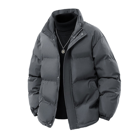 Herren Wattierte Oversize-Pufferjacke mit wasserabweisender Shell, hohem Stehkragen und verdecktem Reißverschluss Shop Nory
