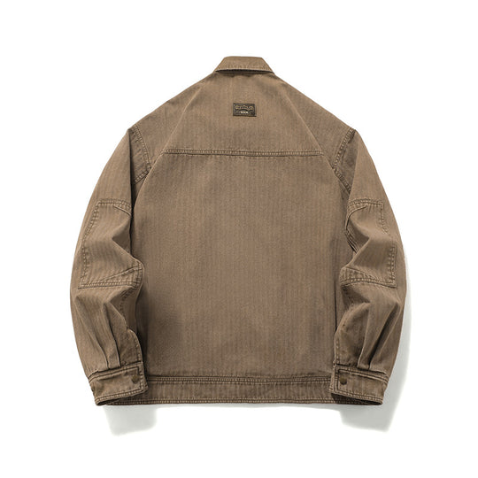 Herren Robust gearbeitete Worker‑Chorejacke aus Canvas mit aufgesetzten Brusttaschen Shop Nory