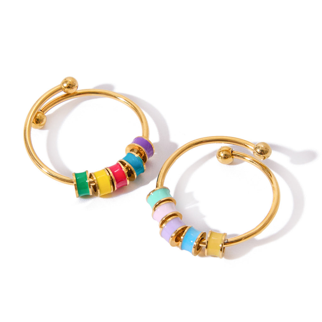 Damen Offenes Armband mit bunten Akzenten und hypoallergenen Eigenschaften Shop Nory