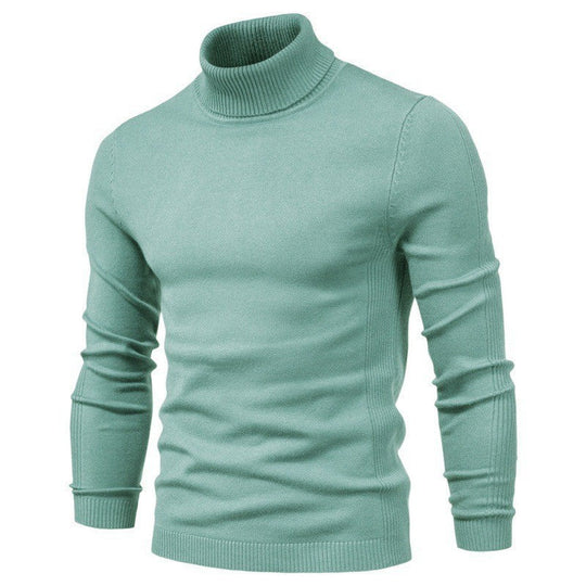 Herren modischer Rollkragenpullover aus feiner Merinowolle