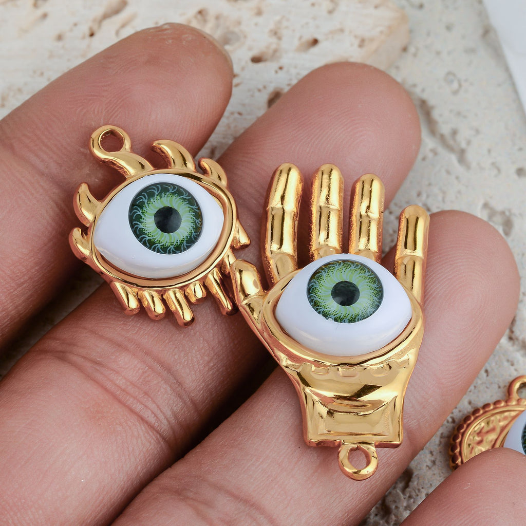 Damen Schmuckanhänger in Form einer Hand mit Auge Shop Nory