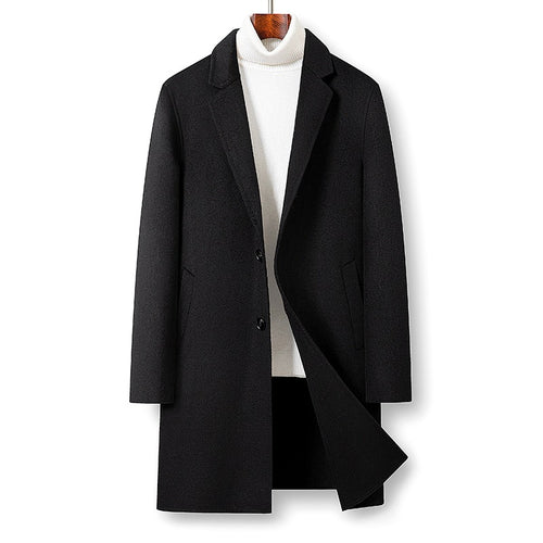 Damen Modern Tailored Langer Übermantel Shop Nory