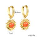 Damen Hängende Ohrhänger mit floralen Kristall-Details Shop Nory