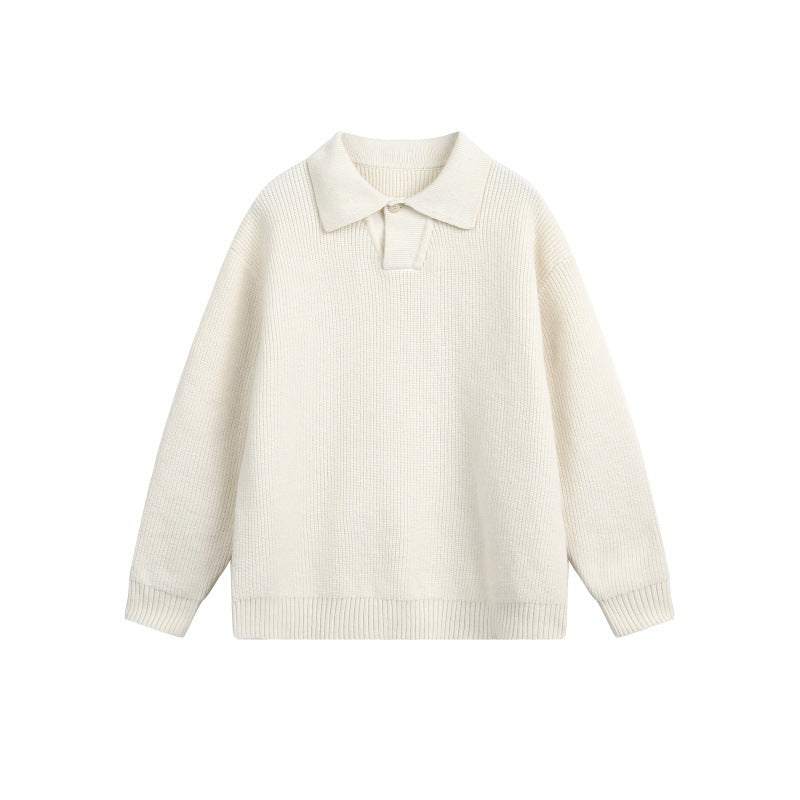 Damen Grobstrick-Polo mit Kentkragen und Oversize-Silhouette Shop Nory