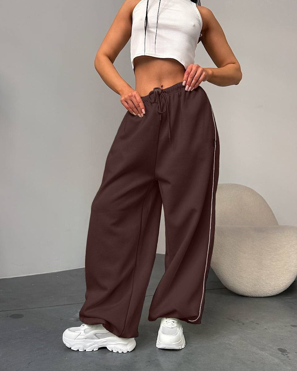 Damen Weite Sporthose mit elastischem Bund